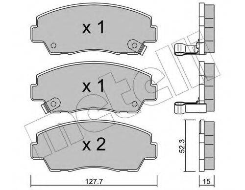 METELLI 2202830 Комплект тормозных колодок, дисковый тормоз