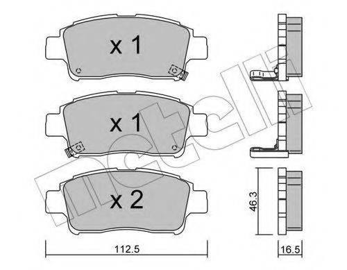 METELLI 2202920 Комплект тормозных колодок, дисковый тормоз