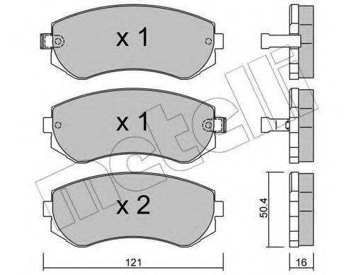 METELLI 2203040 Комплект тормозных колодок, дисковый тормоз