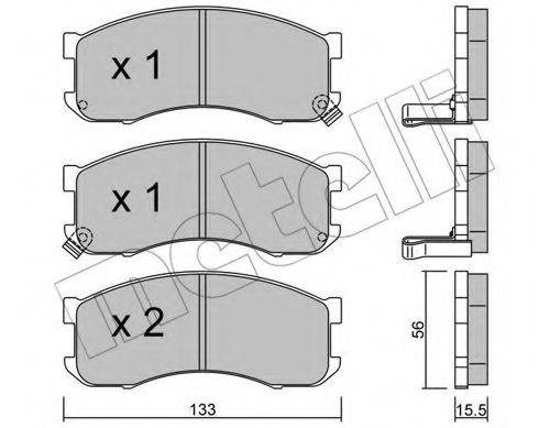 METELLI 2203940 Комплект тормозных колодок, дисковый тормоз