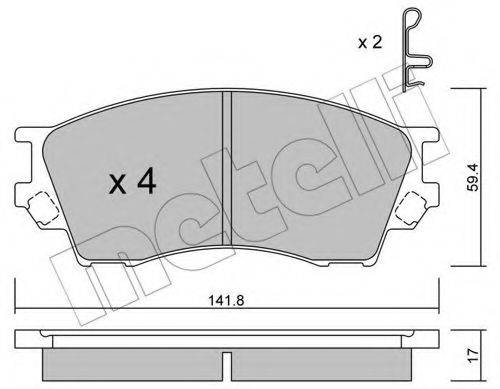 METELLI 2204730 Комплект тормозных колодок, дисковый тормоз