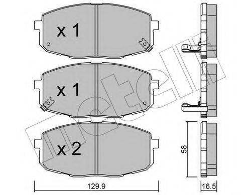 METELLI 2205130 Комплект тормозных колодок, дисковый тормоз