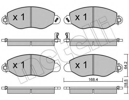 METELLI 2205360 Комплект тормозных колодок, дисковый тормоз