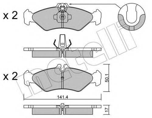 METELLI 2205710 Комплект тормозных колодок, дисковый тормоз