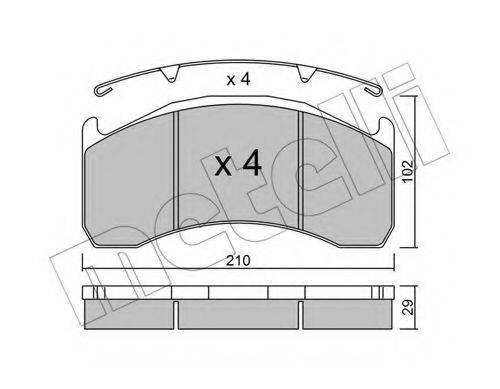 METELLI 2205920 Комплект тормозных колодок, дисковый тормоз