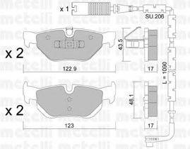 METELLI 2206420K Комплект тормозных колодок, дисковый тормоз