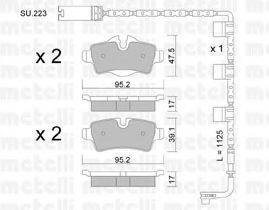 METELLI 2207690K Комплект тормозных колодок, дисковый тормоз