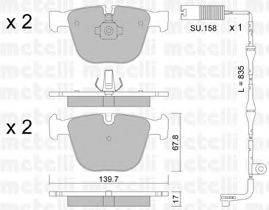 METELLI 2207732K Комплект тормозных колодок, дисковый тормоз