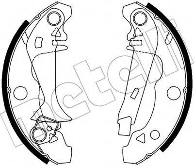 METELLI 530339Y Комплект тормозных колодок