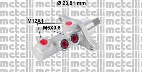 METELLI 050772 Главный тормозной цилиндр