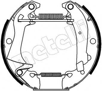 METELLI 510015 Комплект тормозных колодок