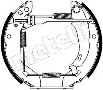 METELLI 510039 Комплект тормозных колодок