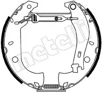 METELLI 510055 Комплект тормозных колодок