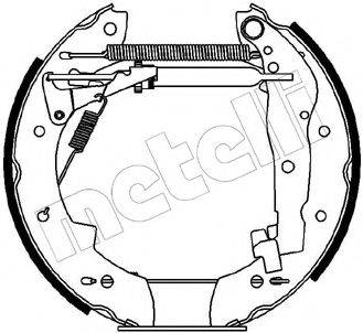 METELLI 510072 Комплект тормозных колодок