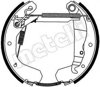 METELLI 510080 Комплект тормозных колодок