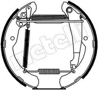 METELLI 510148 Комплект тормозных колодок