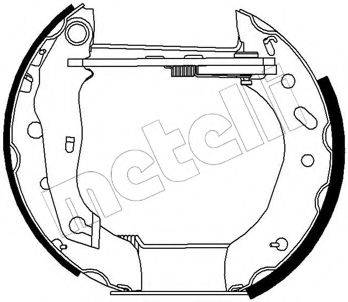 METELLI 510151 Комплект тормозных колодок