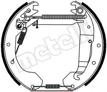 METELLI 510175 Комплект тормозных колодок