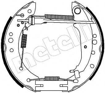 METELLI 510214 Комплект тормозных колодок
