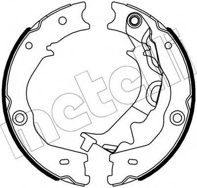 METELLI 530586 Комплект тормозных колодок, стояночная тормозная система