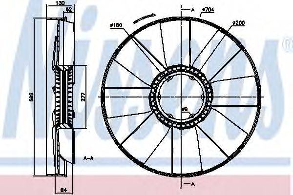 NISSENS 86065 Сцепление, вентилятор радиатора