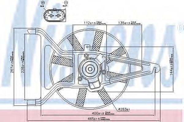 NISSENS 85041 Вентилятор, охлаждение двигателя