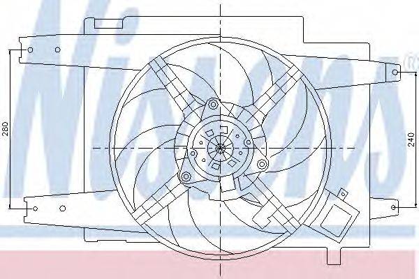 NISSENS 85064 Вентилятор, охлаждение двигателя