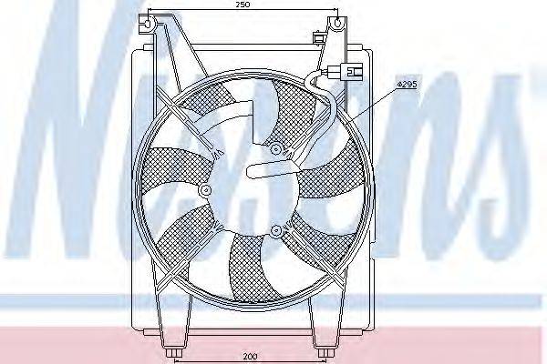 NISSENS 85088 Вентилятор, конденсатор кондиционера