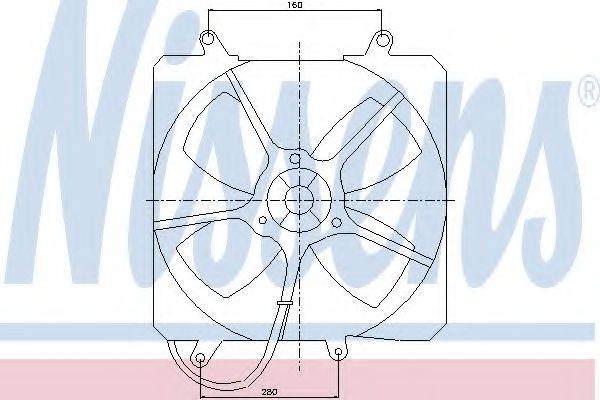 NISSENS 85095 Вентилятор, охлаждение двигателя