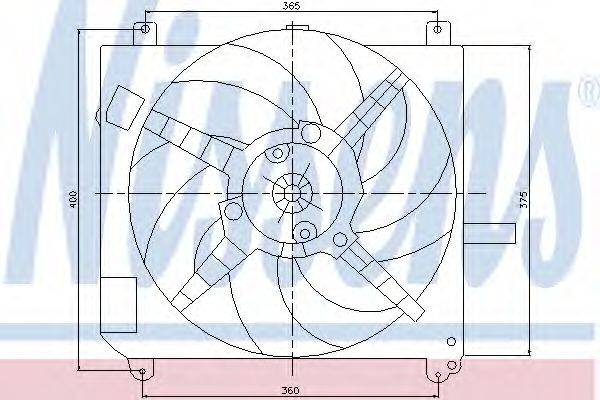 NISSENS 85167 Вентилятор, охлаждение двигателя