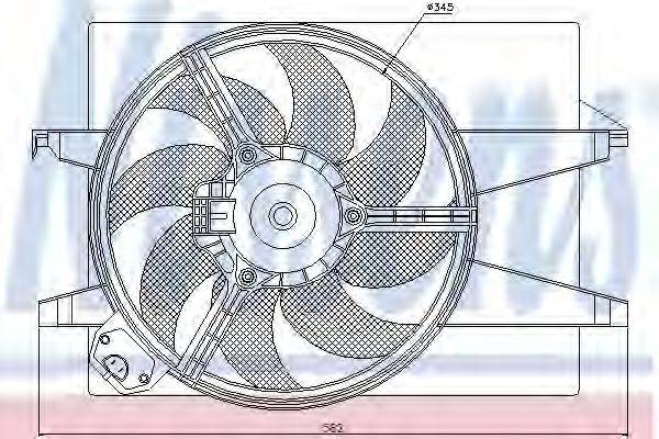 NISSENS 85220 Вентилятор, охлаждение двигателя