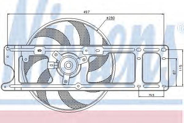 NISSENS 85254 Вентилятор, охлаждение двигателя