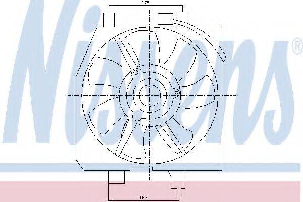 NISSENS 85275 Вентилятор, конденсатор кондиционера