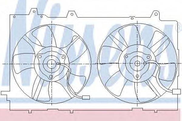 NISSENS 85286 Вентилятор, охлаждение двигателя
