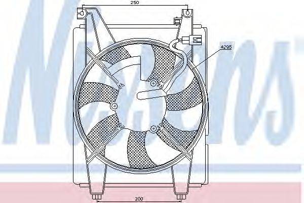 NISSENS 85369 Вентилятор, конденсатор кондиционера