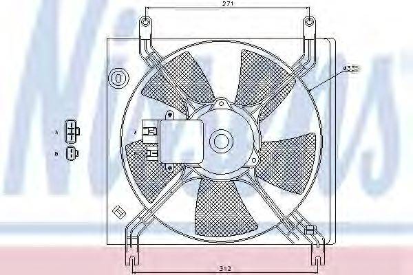 NISSENS 85390 Вентилятор, охлаждение двигателя