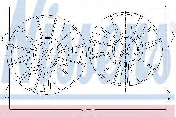 NISSENS 85393 Вентилятор, охлаждение двигателя