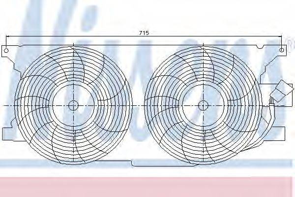 NISSENS 85402 Вентилятор, конденсатор кондиционера