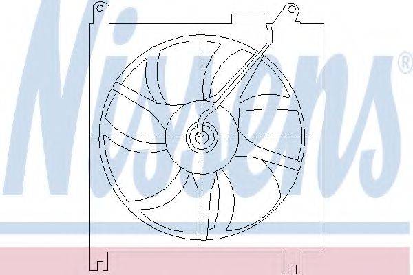 NISSENS 85415 Вентилятор, конденсатор кондиционера