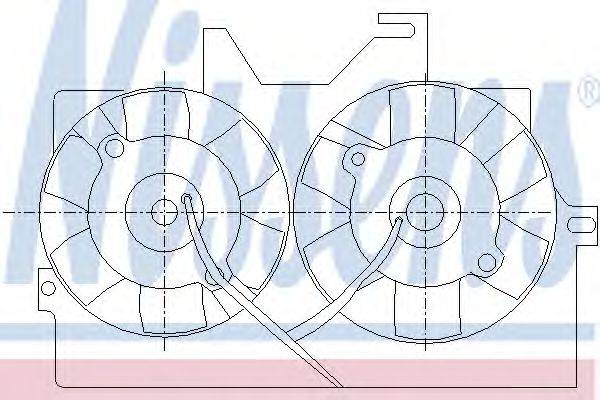 NISSENS 85425 Вентилятор, охлаждение двигателя