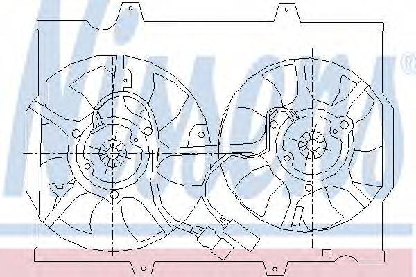 NISSENS 85446 Вентилятор, охлаждение двигателя