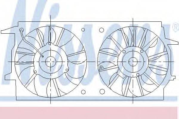 NISSENS 85461 Вентилятор, охлаждение двигателя