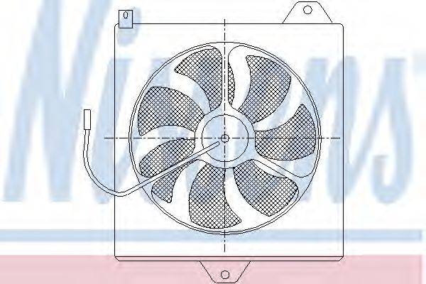 NISSENS 85534 Вентилятор, конденсатор кондиционера