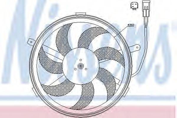 NISSENS 85631 Вентилятор, охлаждение двигателя