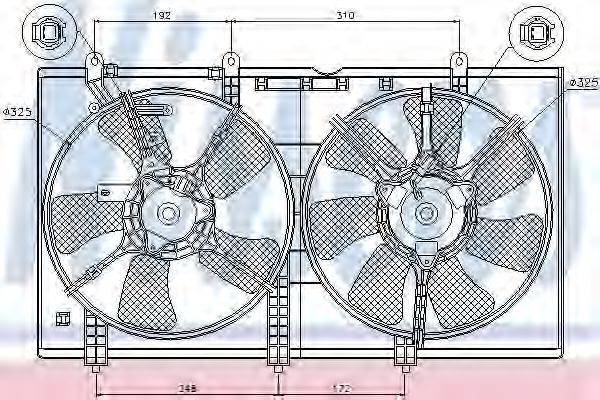 NISSENS 85636 Вентилятор, охлаждение двигателя