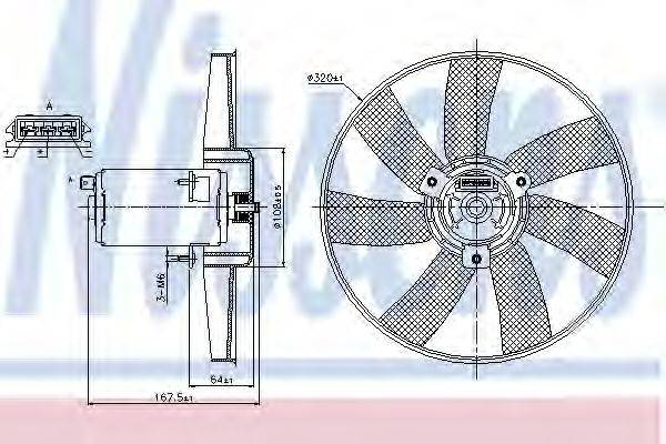 NISSENS 85677 Вентилятор, охлаждение двигателя