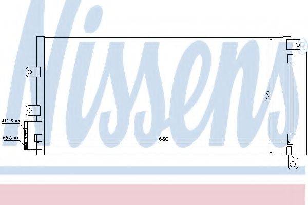 NISSENS 940023 Конденсатор, кондиционер