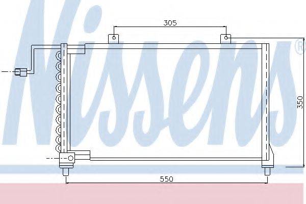 NISSENS 94015 Конденсатор, кондиционер