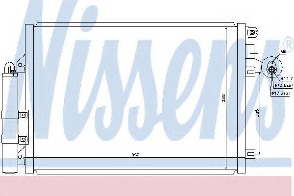 NISSENS 940074 Конденсатор, кондиционер