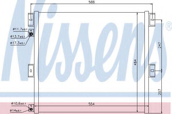 NISSENS 940075 Конденсатор, кондиционер